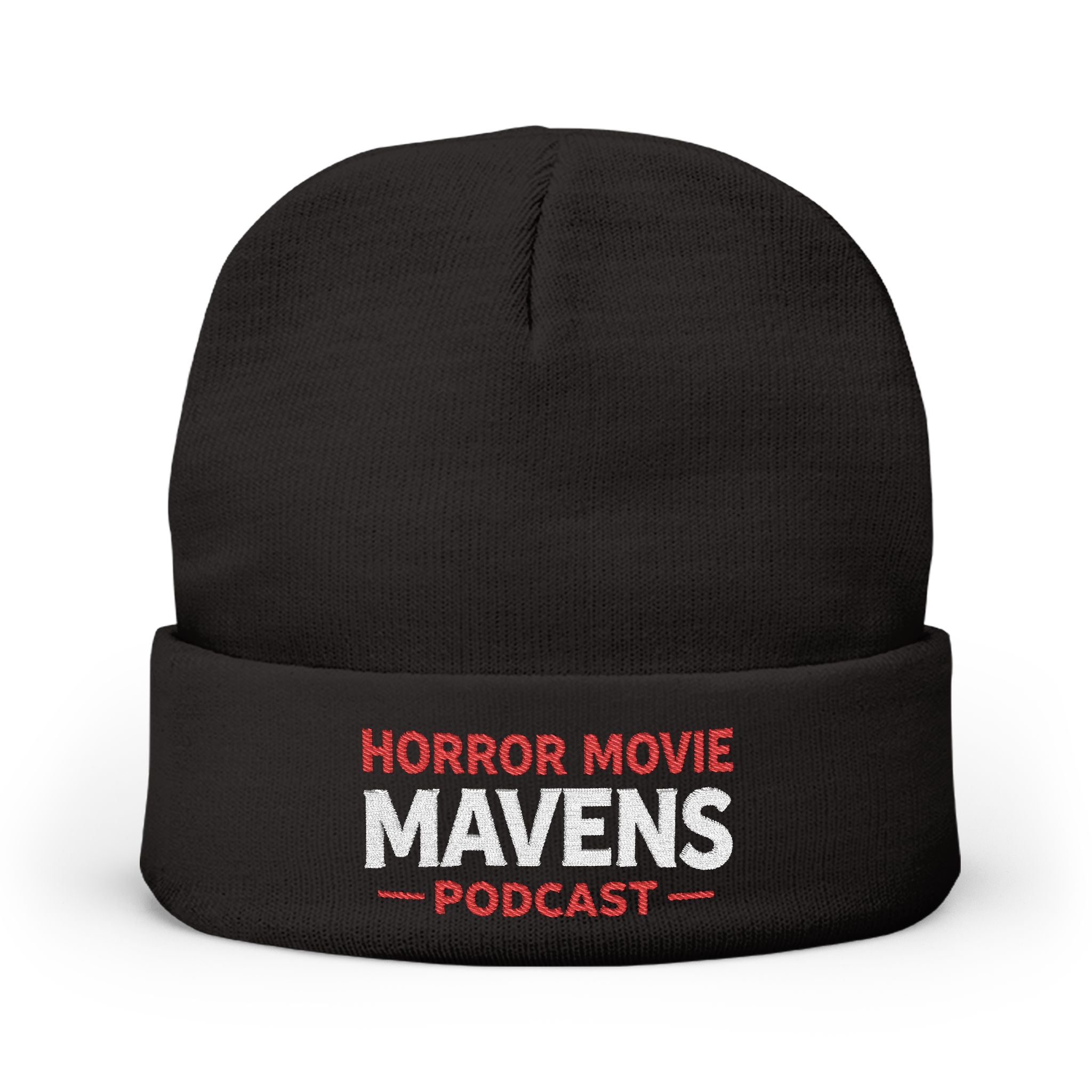 Horror Movie Mavens Embroidered Knit Beanie