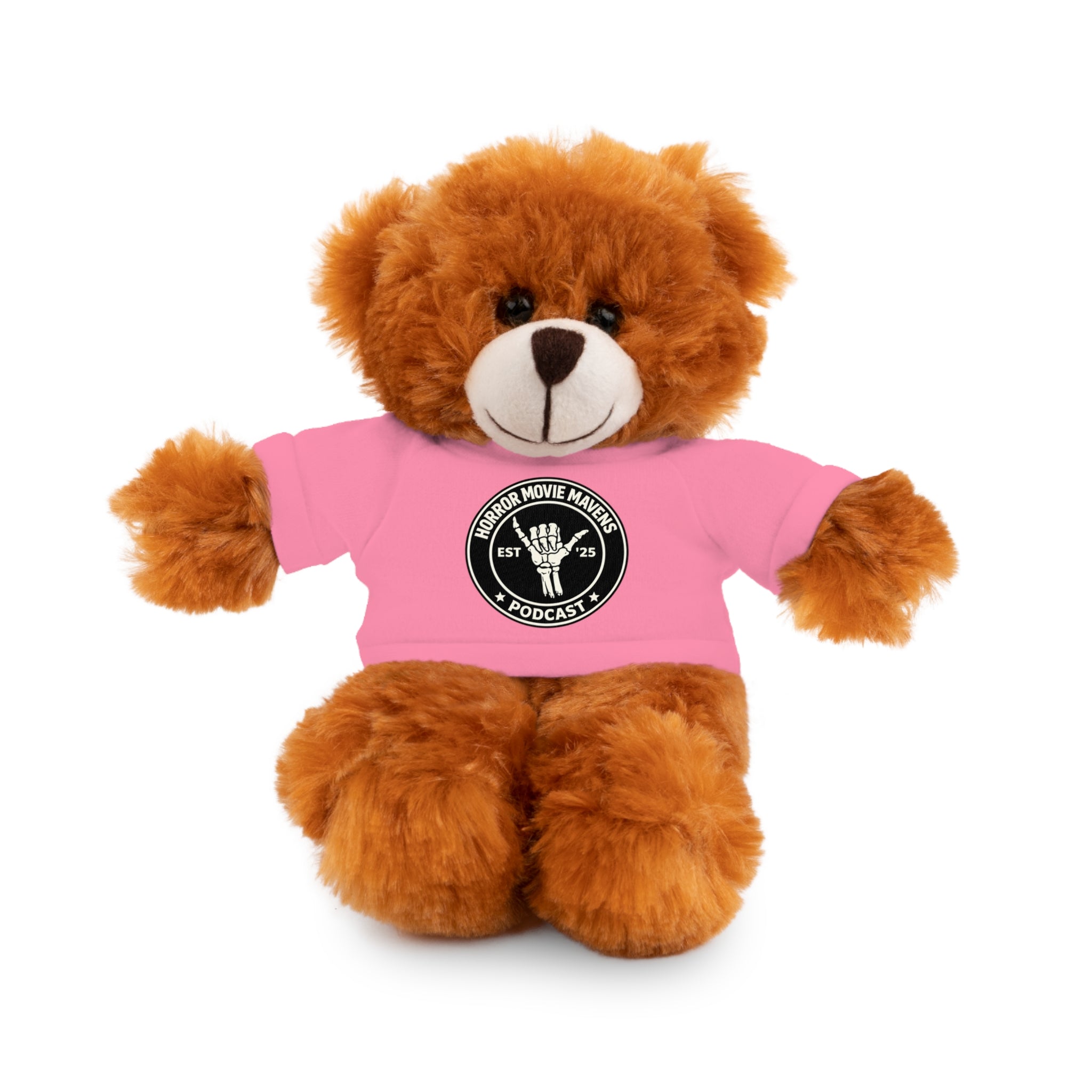 Plush Bear Horror Movie Mavens Logo Tee