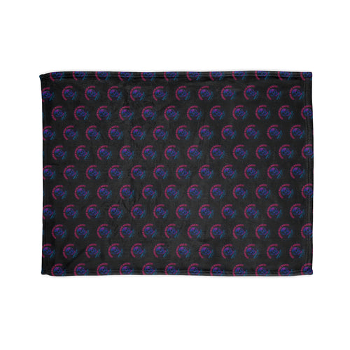 80’s style HMM Pattern Blanket — Soft Polyester Throw for Space Lovers