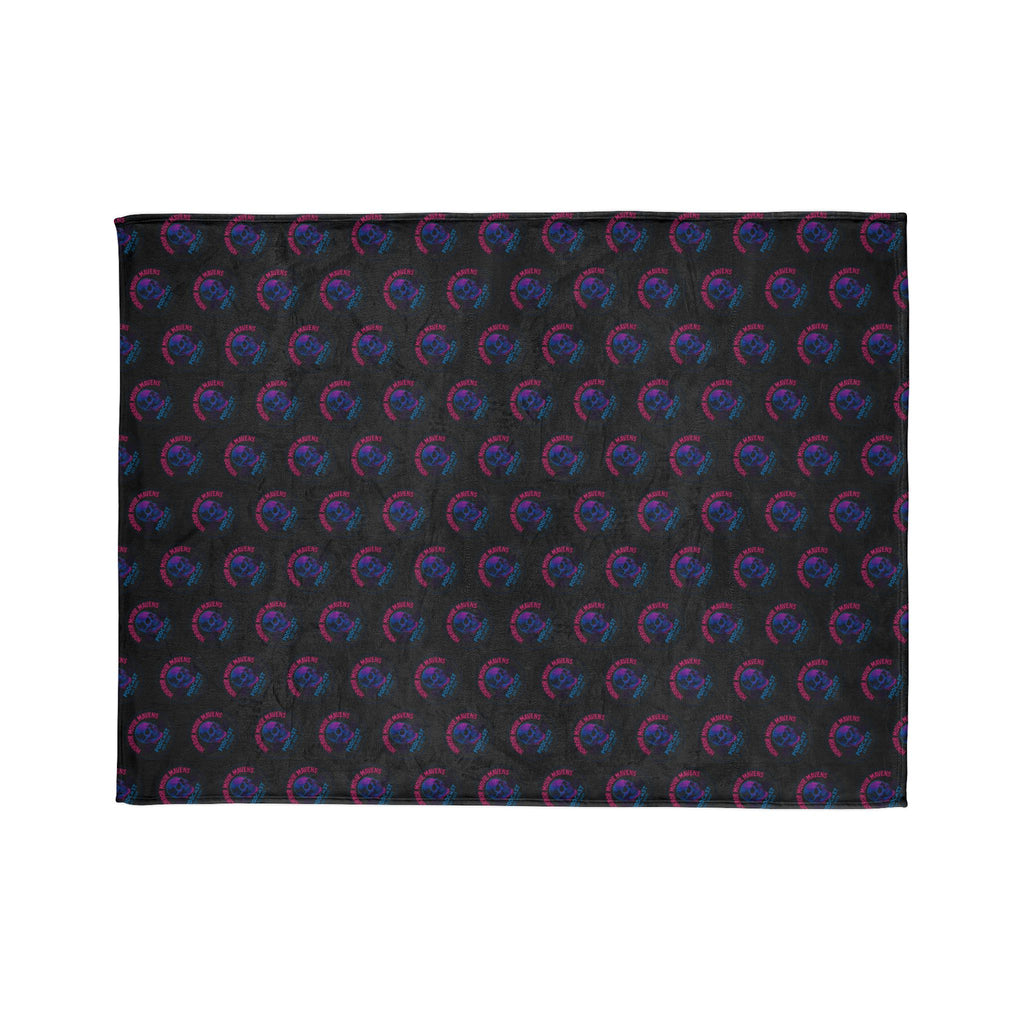 80’s style HMM Pattern Blanket — Soft Polyester Throw for Space Lovers