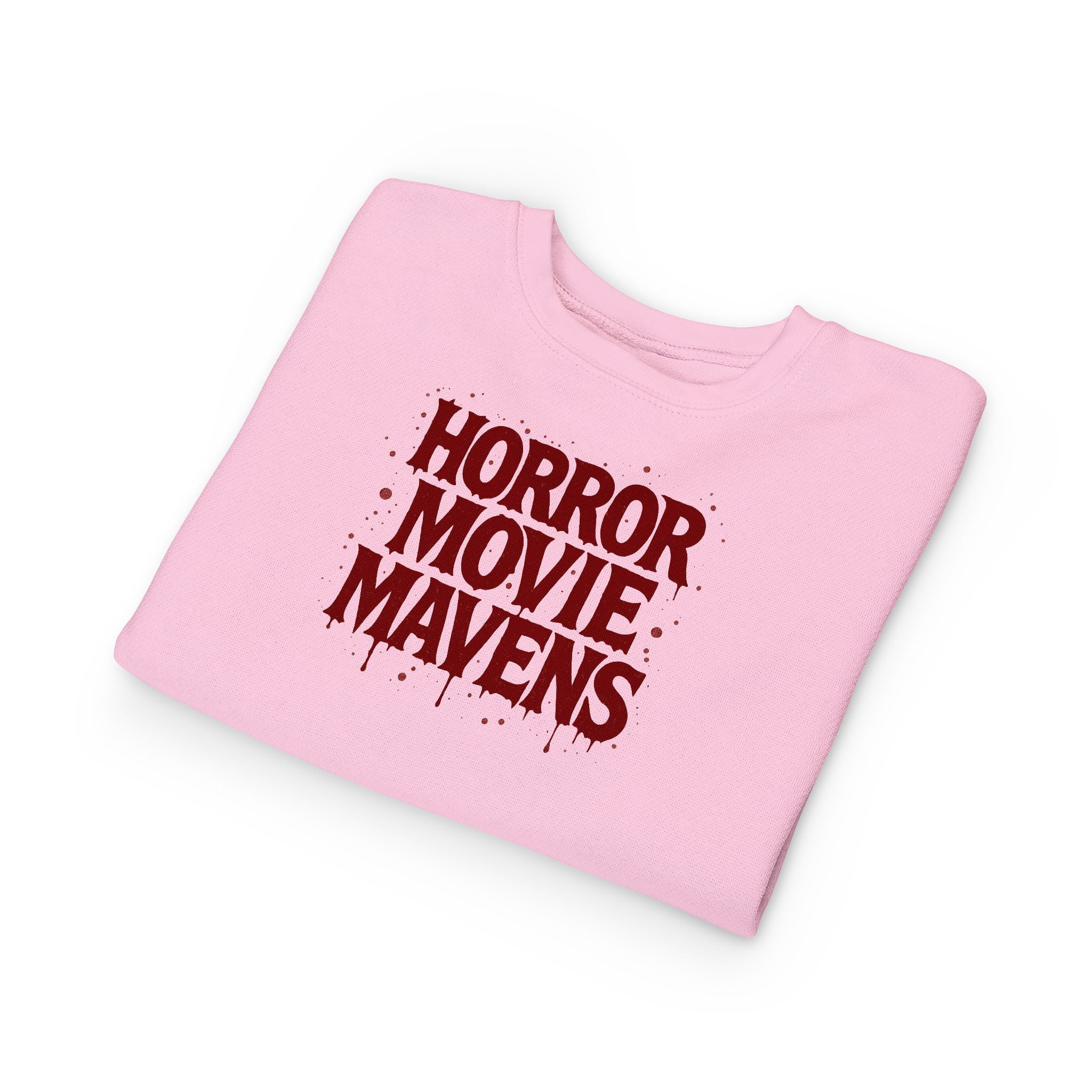 Toddler Sweatshirt - "Horror Movie Mavens" Red Drip Graphic Kids Pullover