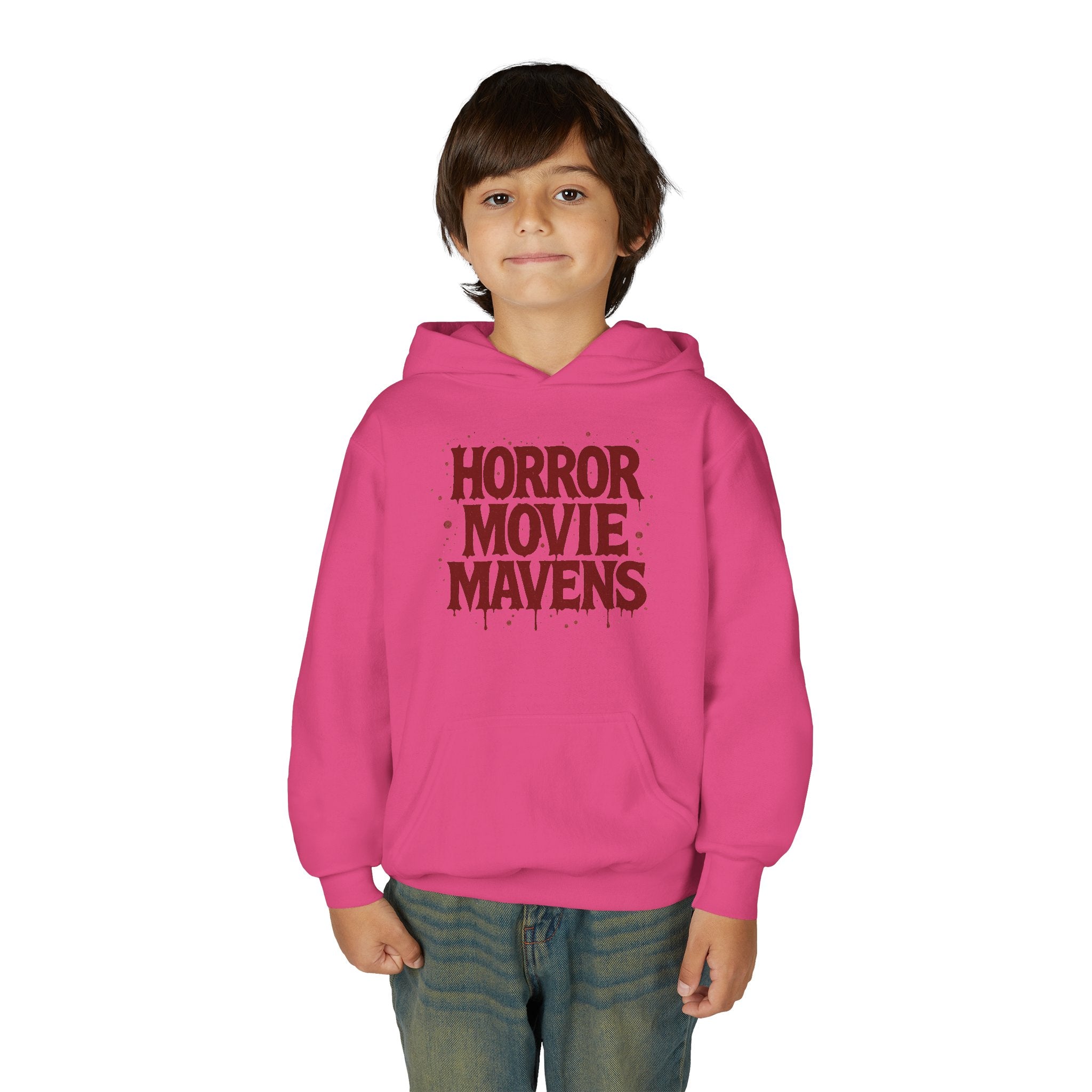 Horror Movie Mavens Youth Hoodie — Kids’ Spooky Film Fan Pullover