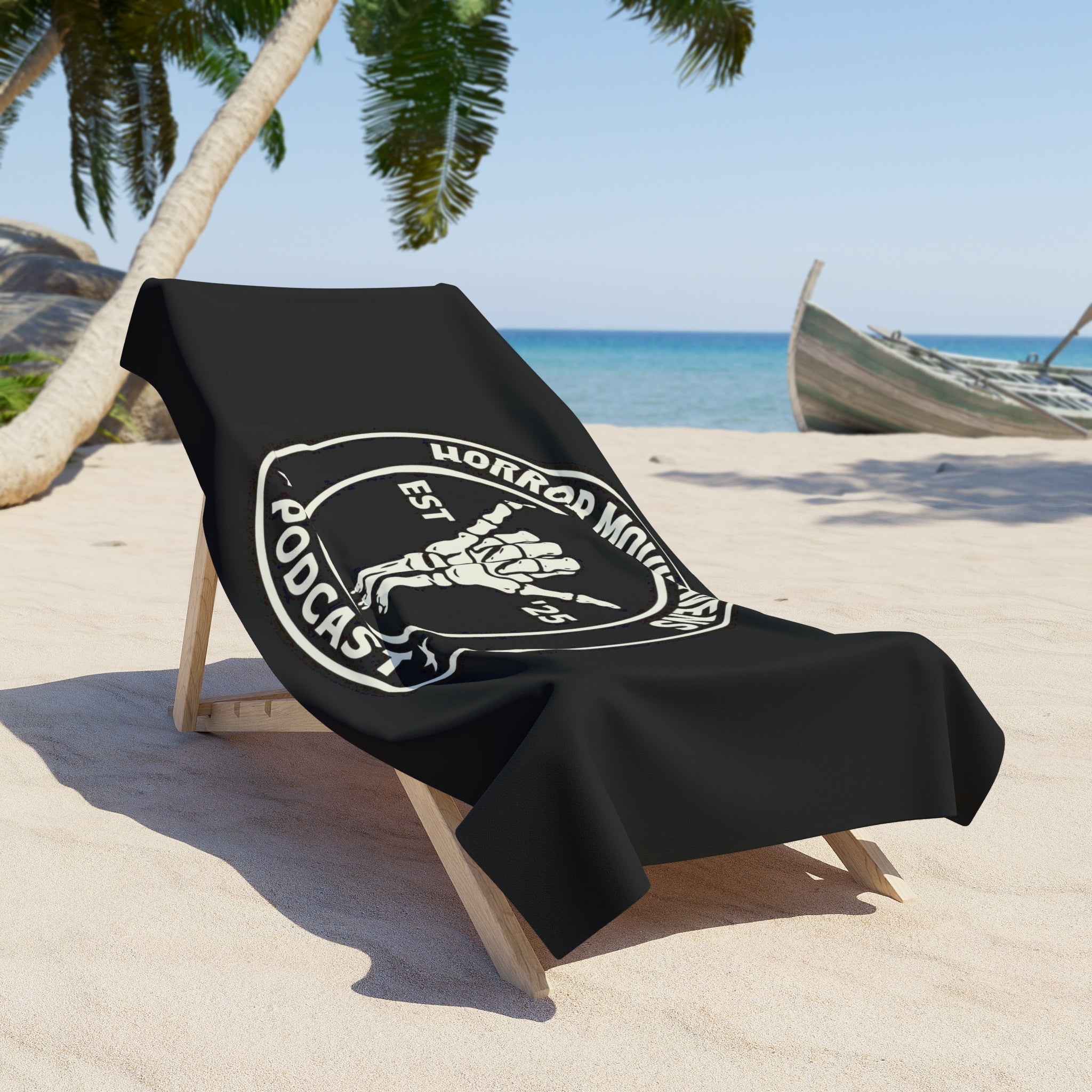 Horror Movie Mavens Skull Beach Towel