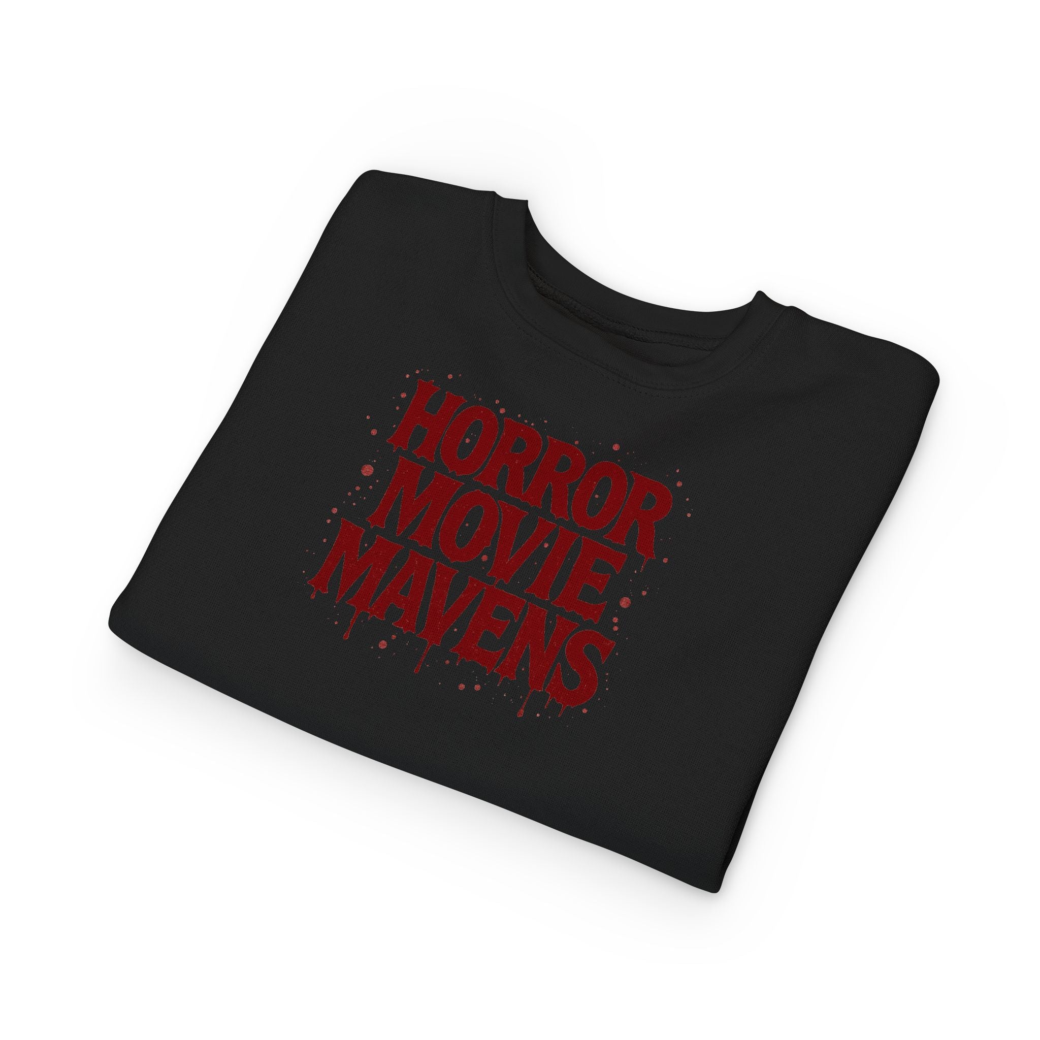 Toddler Sweatshirt - "Horror Movie Mavens" Red Drip Graphic Kids Pullover