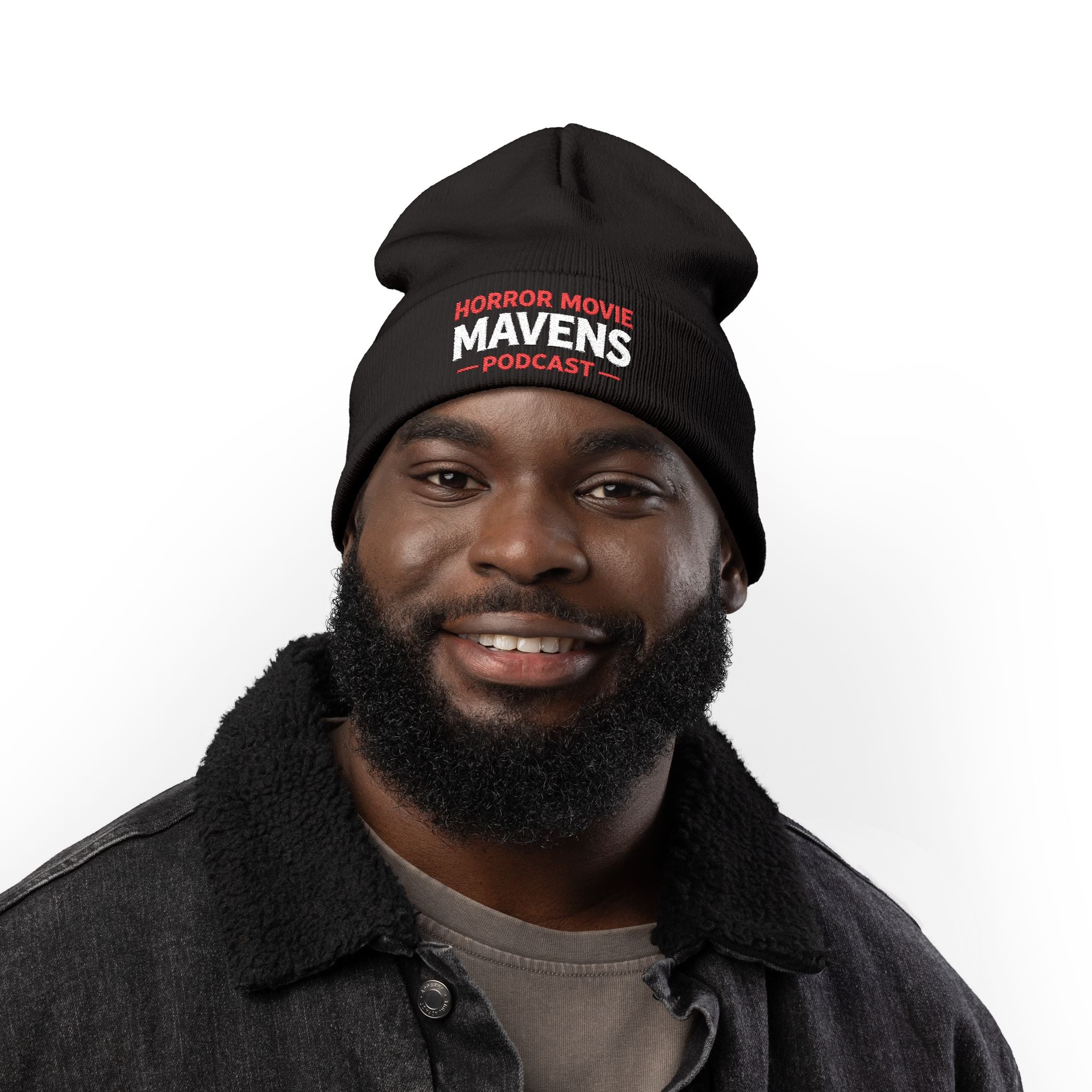 Horror Movie Mavens Embroidered Knit Beanie