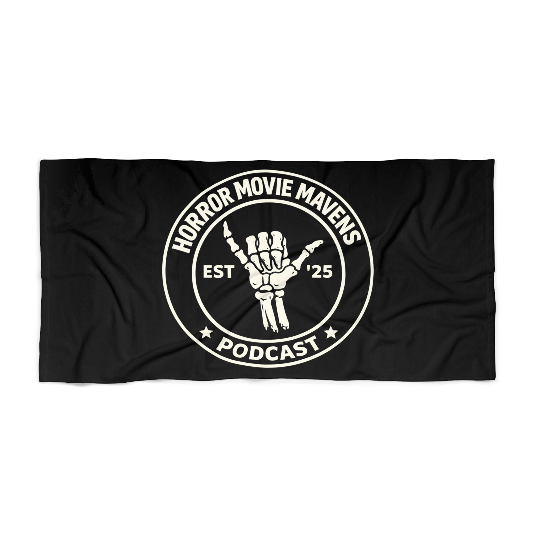 Horror Movie Mavens Skull Beach Towel