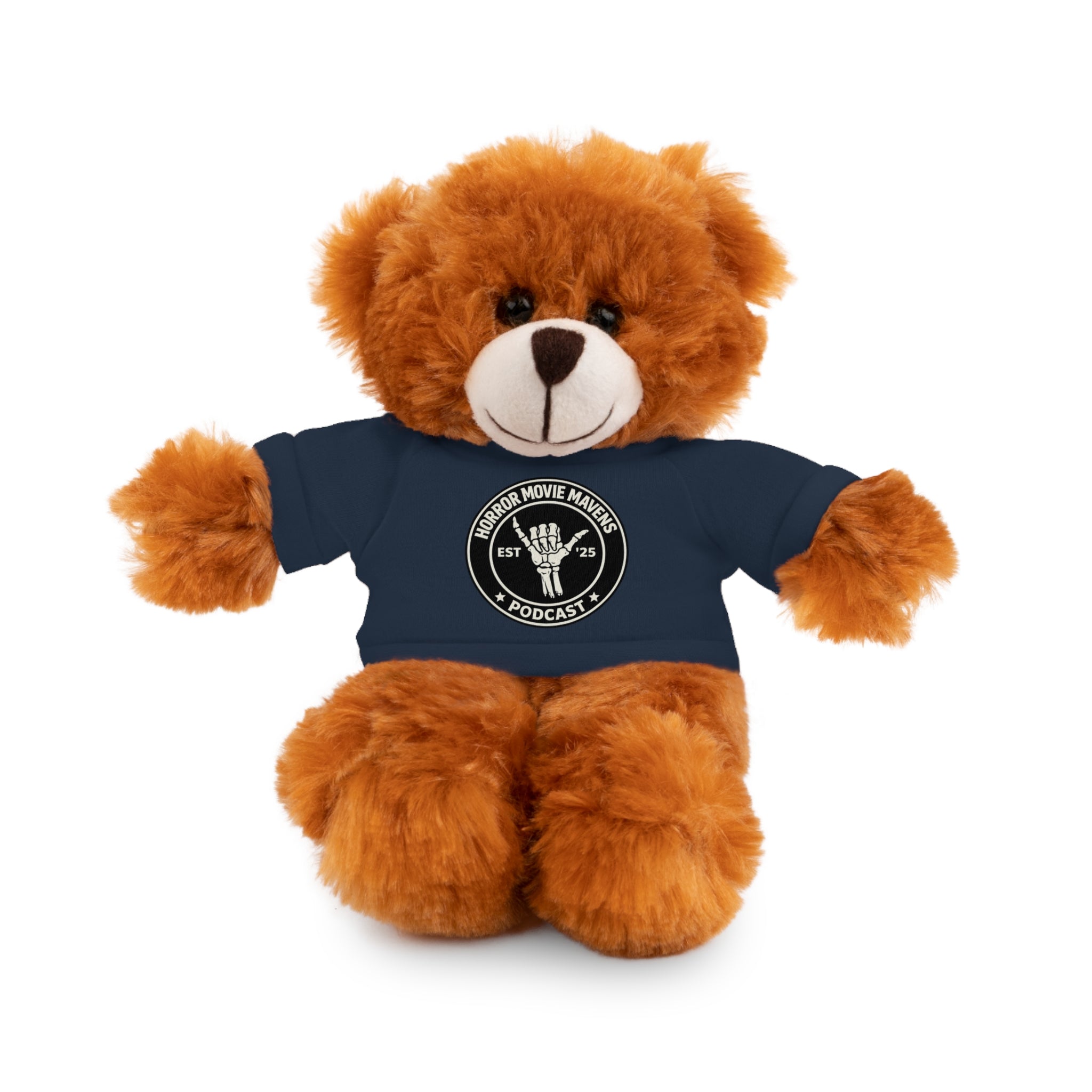 Plush Bear Horror Movie Mavens Logo Tee
