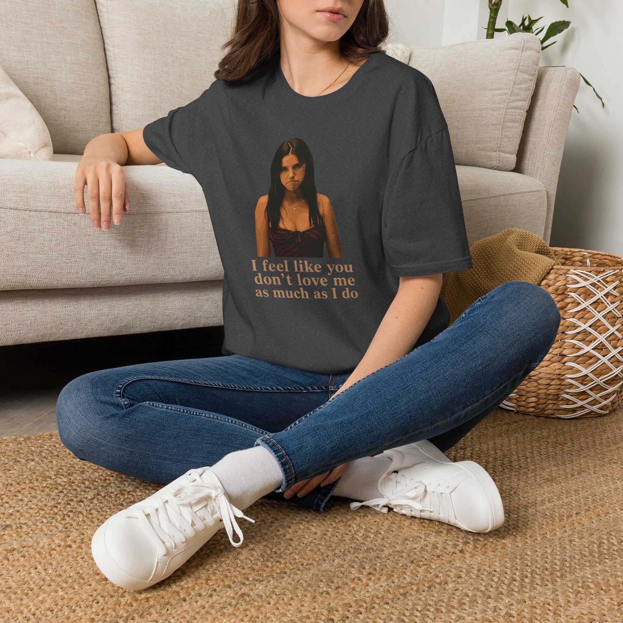 Graphic T-Shirt — 'I Feel Like You Don't Love Me As Much As I Do' Vintage Photo Tee