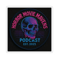 Horror Movie Mavens Podcast Kiss-Cut Sticker — Neon Skull Est. 2025