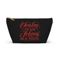 “Not joking” makeup bag