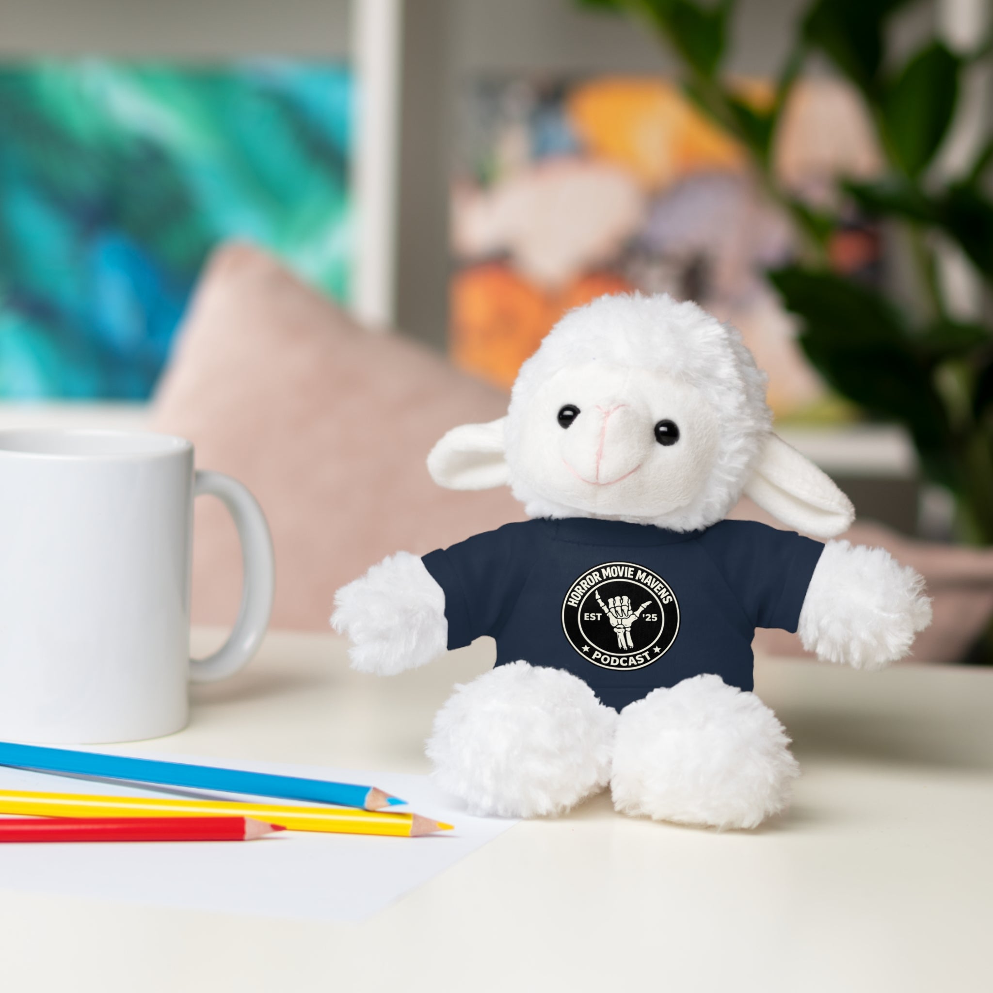 Plush Bear Horror Movie Mavens Logo Tee