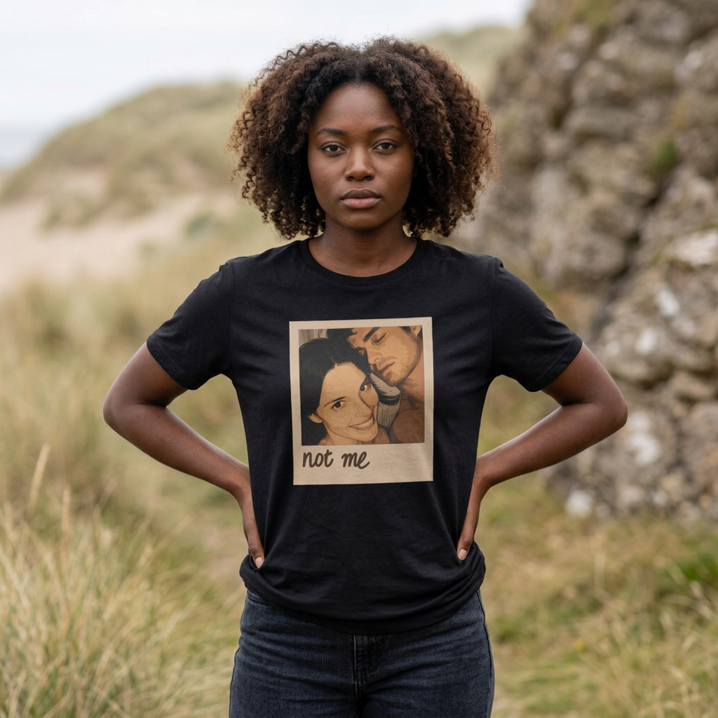 Vintage Polaroid Photo T-Shirt — 'not me' Graphic Tee