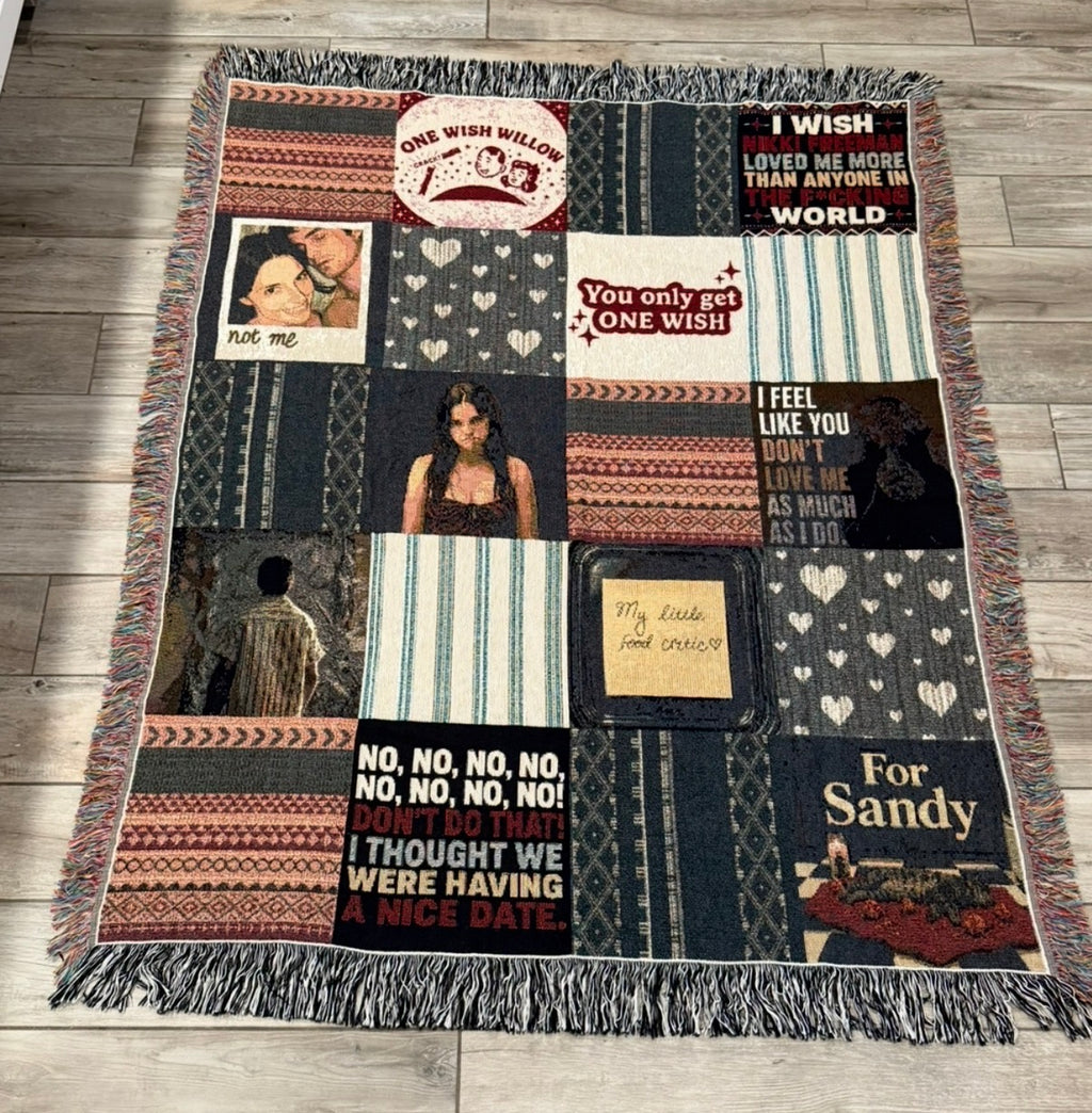 One Wish — Dark Romance Woven Throw Blanket