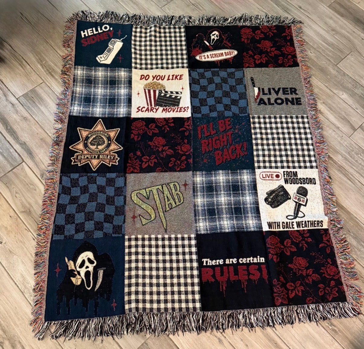 90s Slasher Woven Blanket