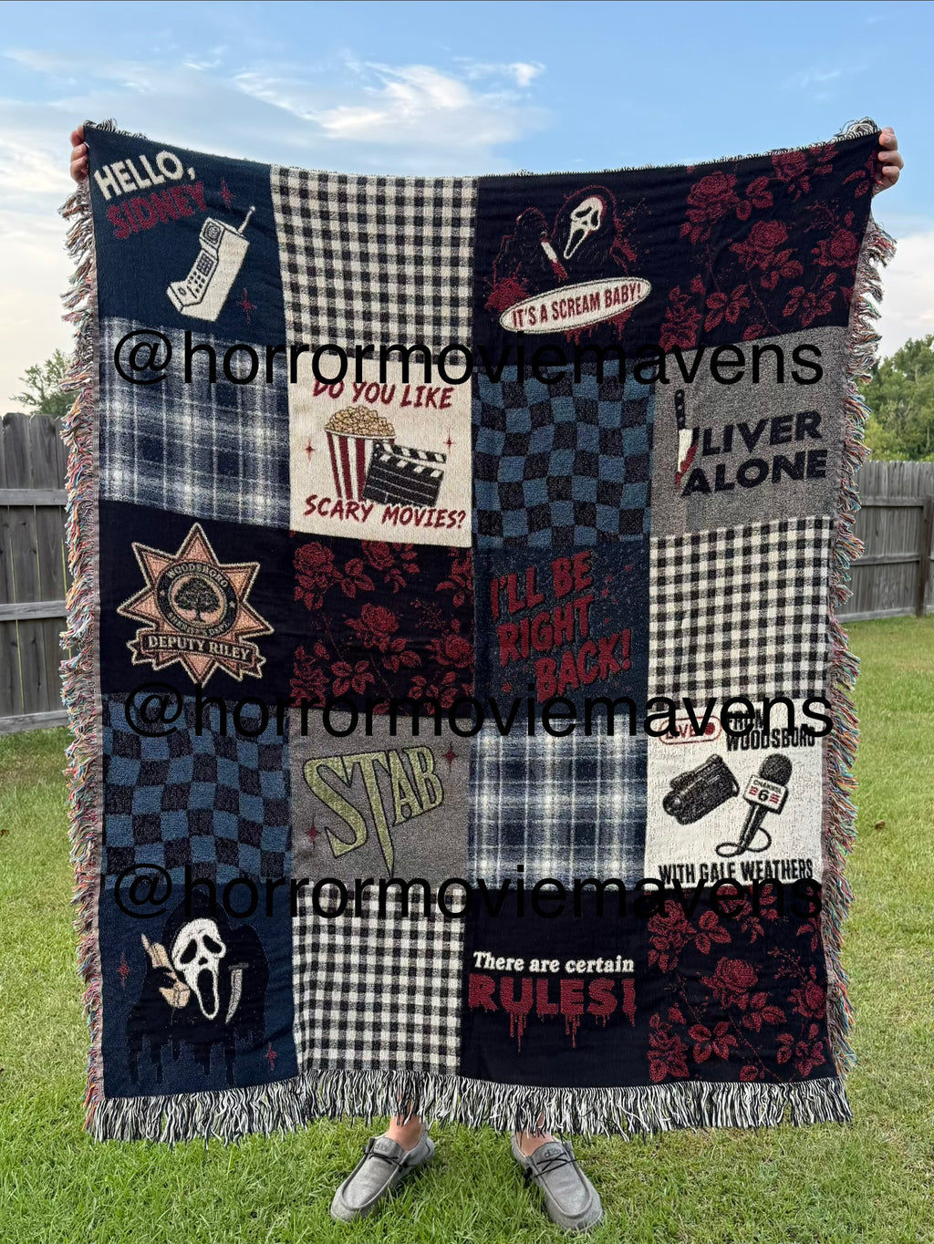 90s Slasher Woven Blanket