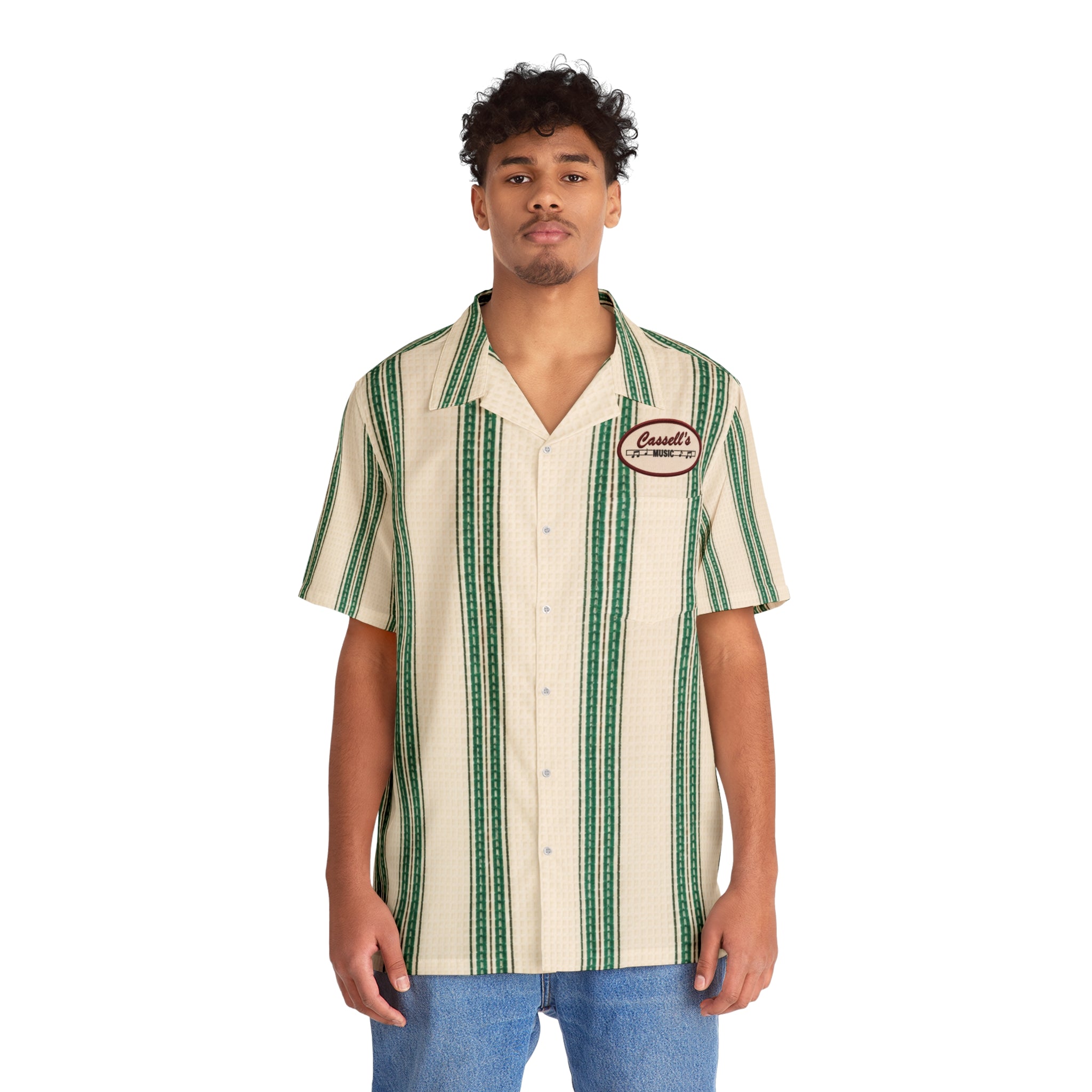 Retro Green Cassell’s music shirt