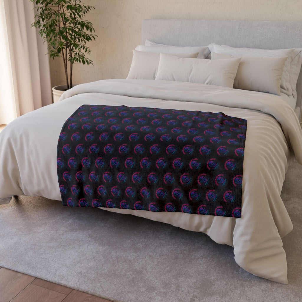 80’s style HMM Pattern Blanket — Soft Polyester Throw for Space Lovers