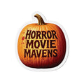 Horror Movie Mavens Pumpkin Die-Cut Magnet — Halloween Fridge Decor