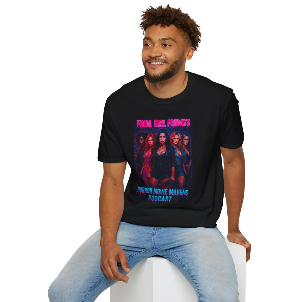 Final Girl Fridays T-Shirt — "Horror Movie Mavens Podcast" Retro Horror Tee