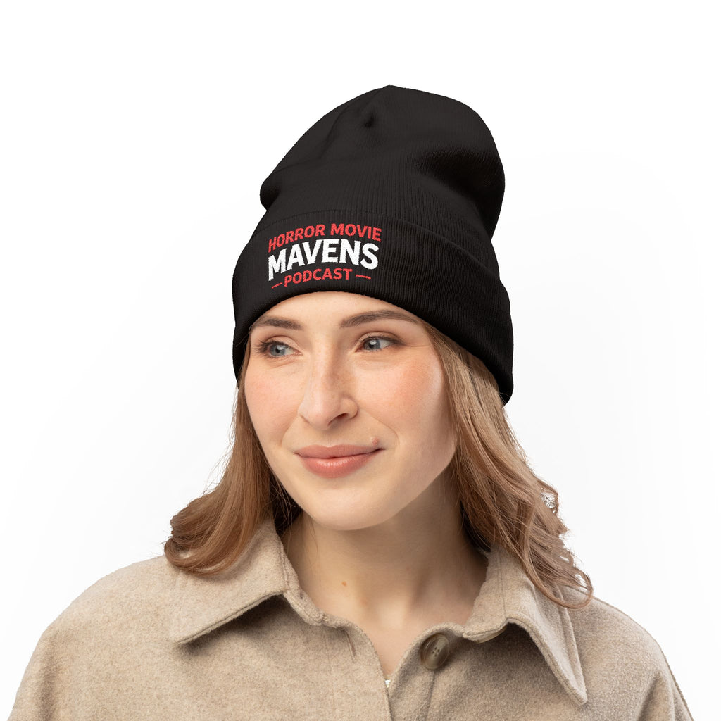 Horror Movie Mavens Embroidered Knit Beanie