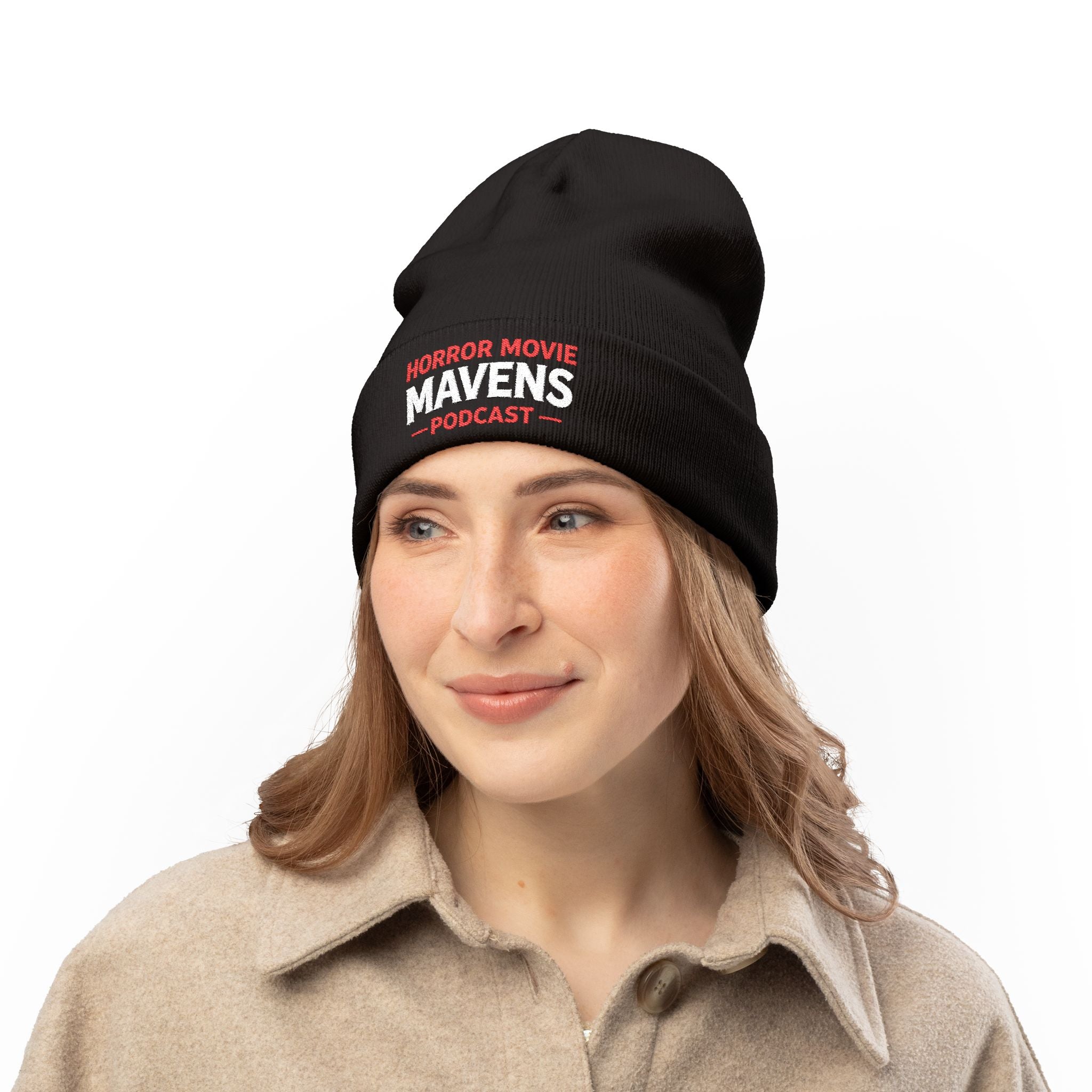 Horror Movie Mavens Embroidered Knit Beanie