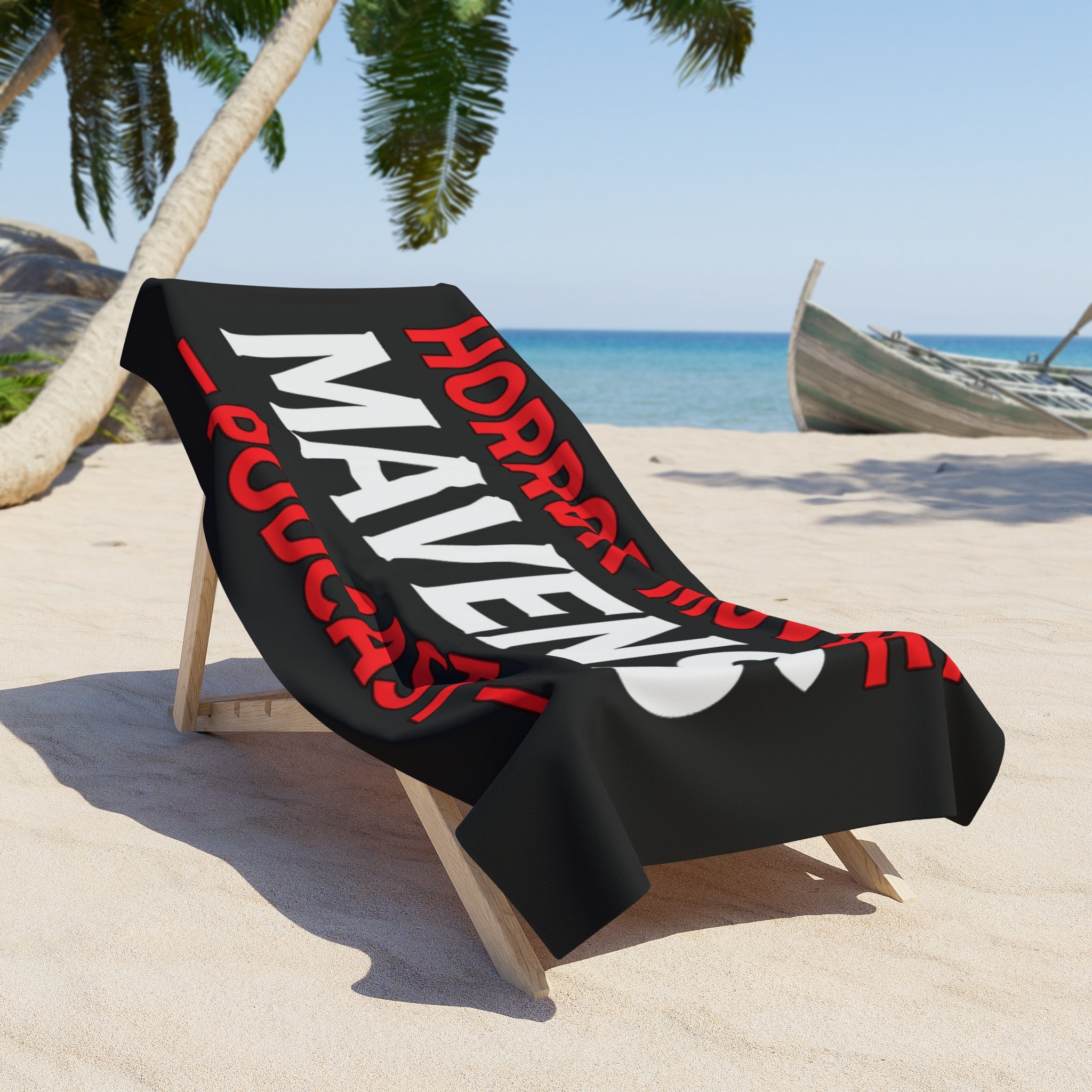 Horror Movie Mavens Podcast Beach Towel