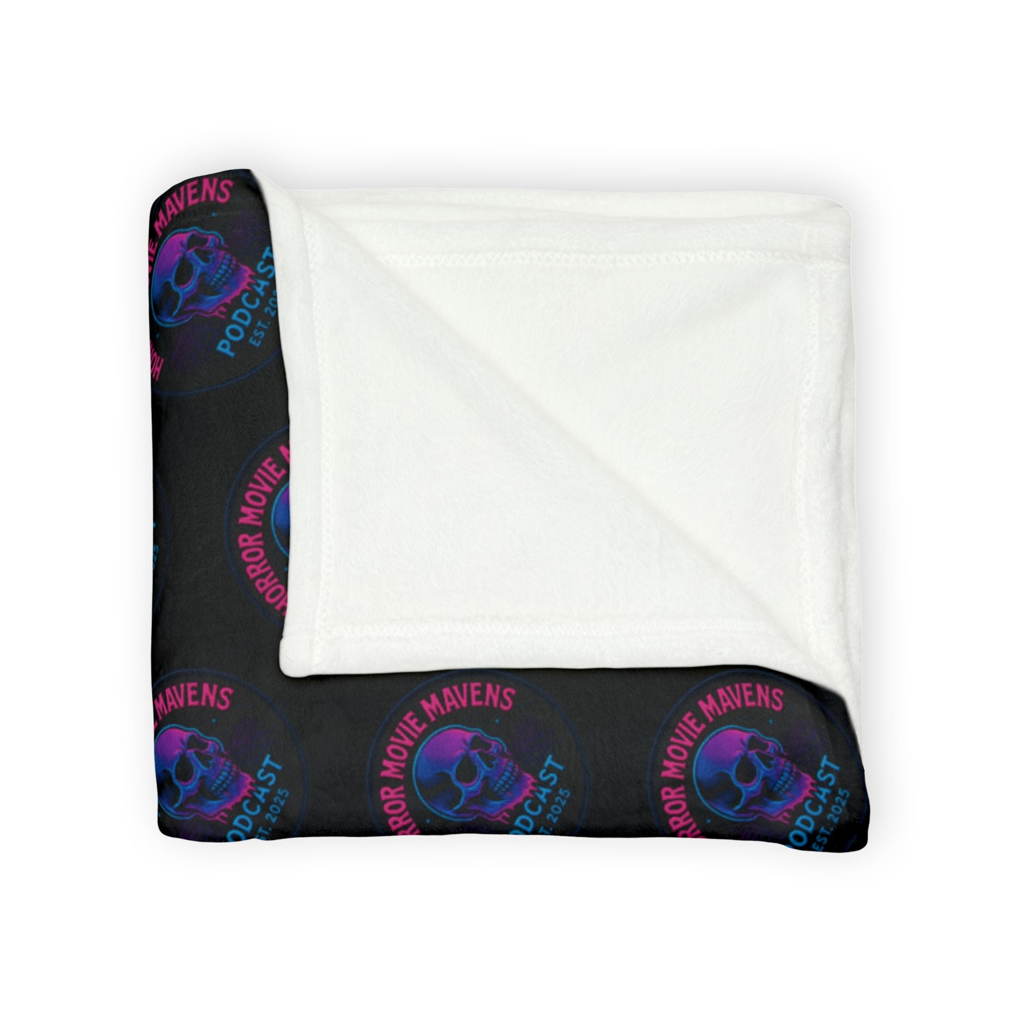 80’s style HMM Pattern Blanket — Soft Polyester Throw for Space Lovers