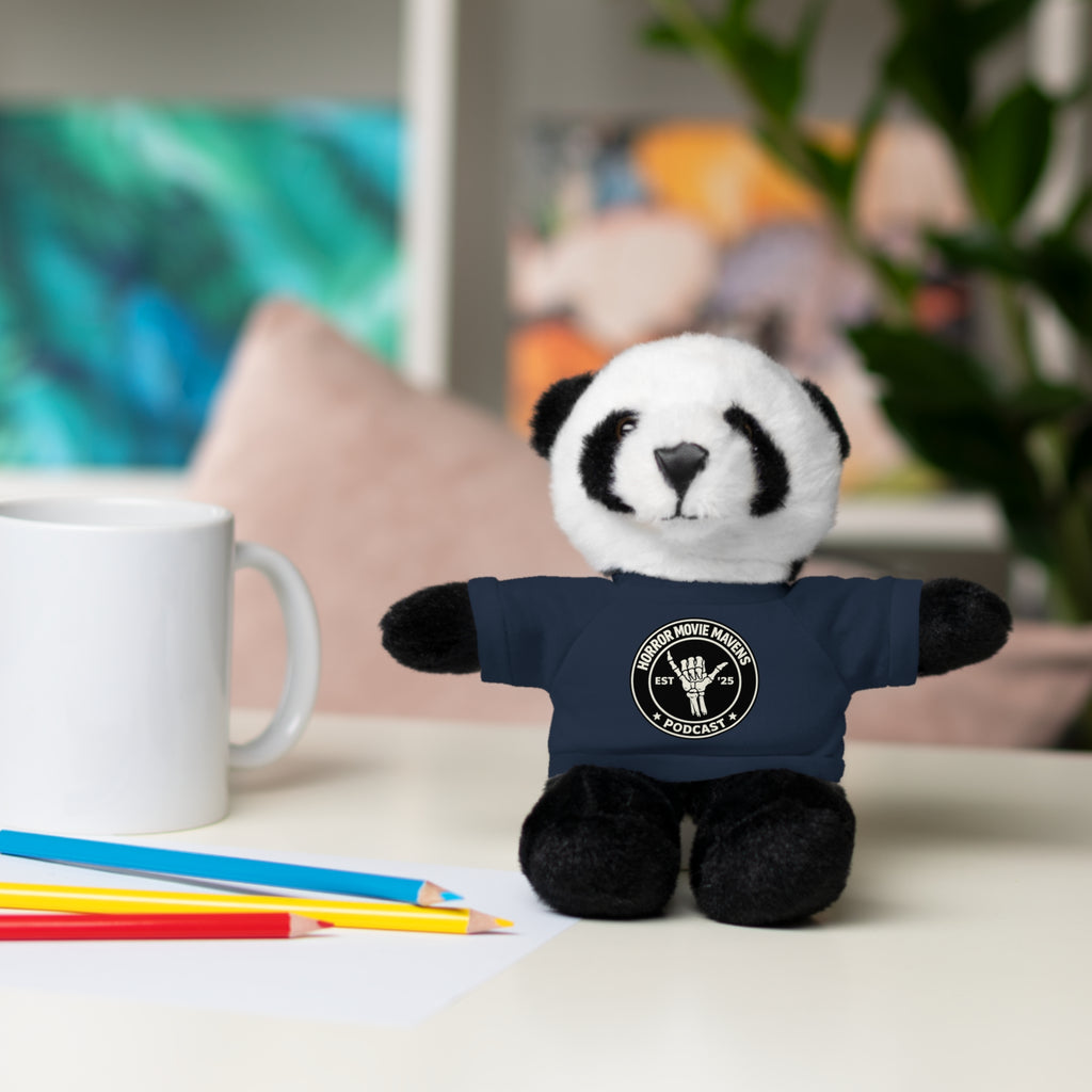 Plush Bear Horror Movie Mavens Logo Tee