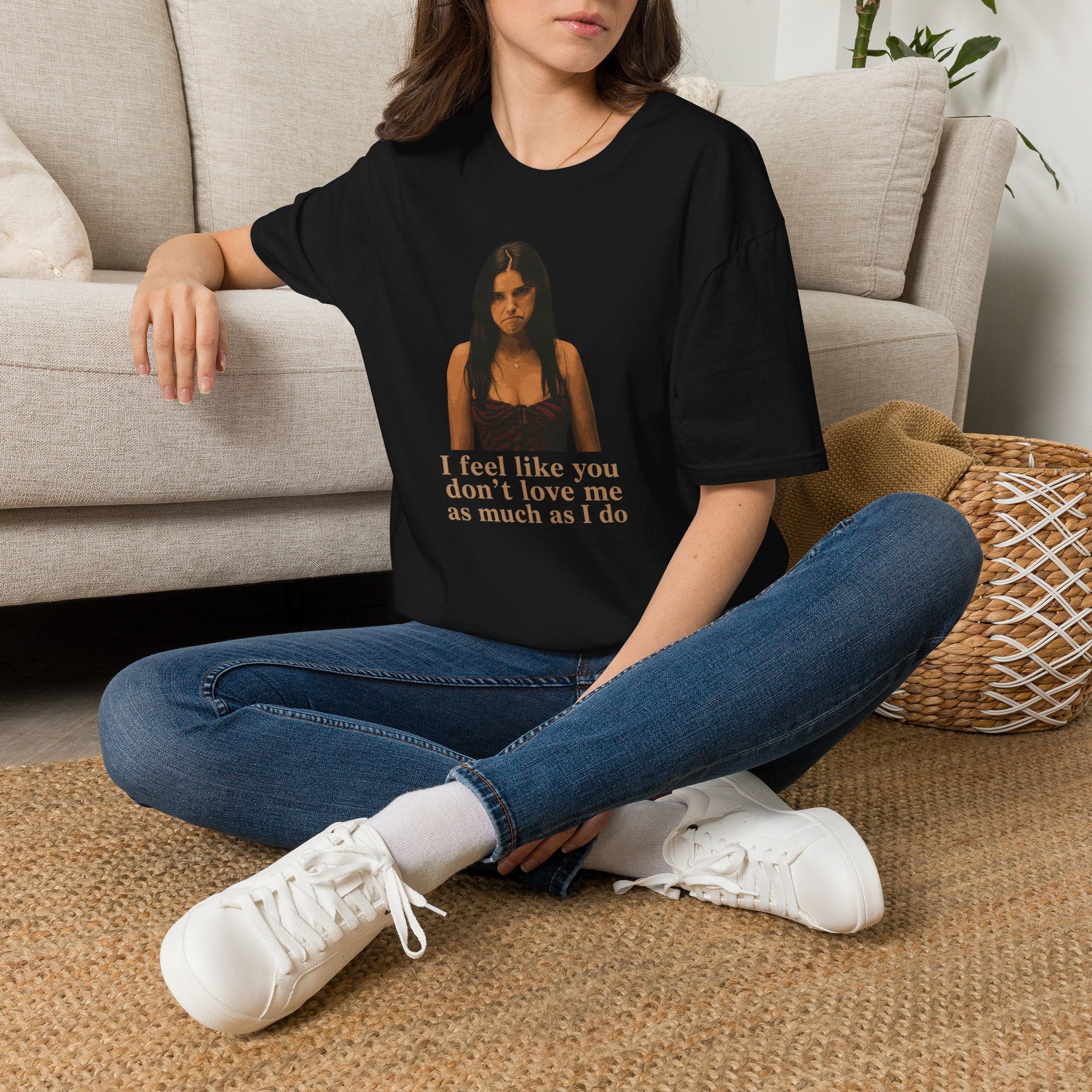Graphic T-Shirt — 'I Feel Like You Don't Love Me As Much As I Do' Vintage Photo Tee